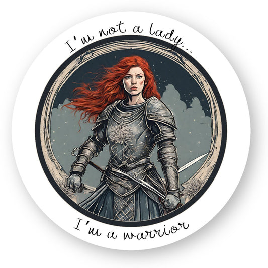 Autocollant "I'm not a Lady"